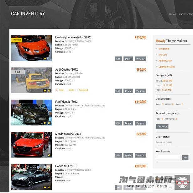 Car Dealer1.8.0–汽车经销商响应式WordPress主题【含中文语言包】