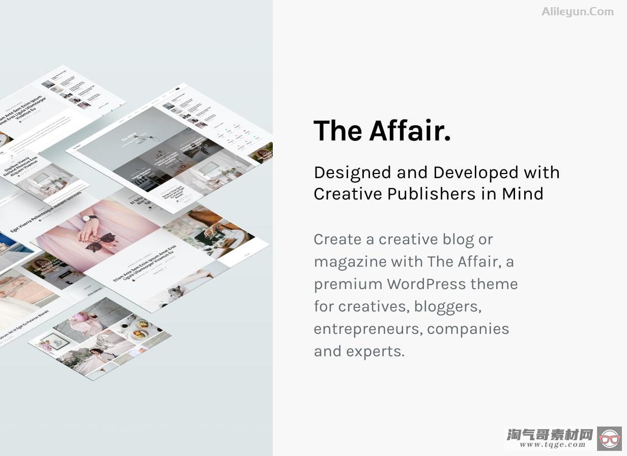 The Affair v3.4.6 - 个人博客和杂志的创作主题【含中文语言包】