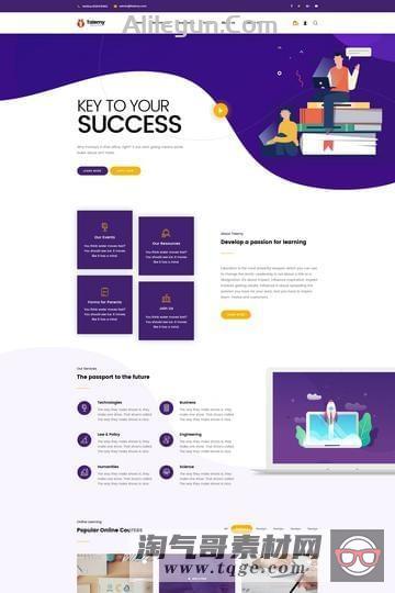 Talemy 1.2.4 – WordPress LMS 在线教育主题【含中文语言包】