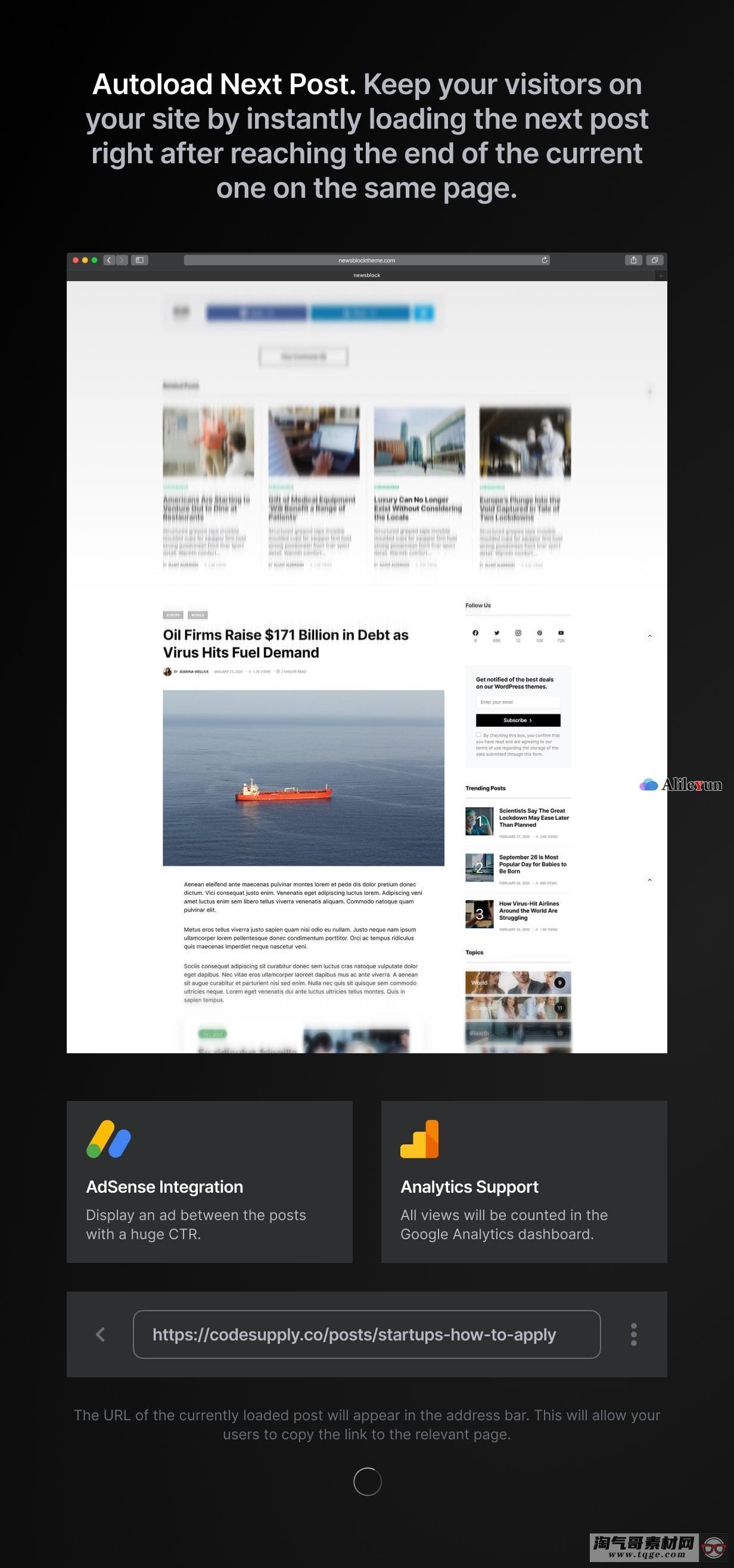 Newsblock 1.1.4 – 黑暗模式下的新闻与杂志WordPress主题【含中文语言包】