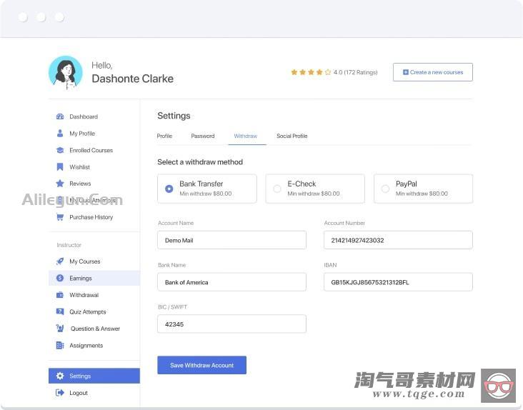 Tutor LMS Pro 1.8.9 – WordPress LMS 在线课堂学习管理系统插件