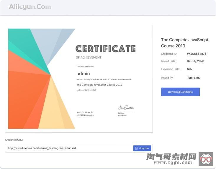 Tutor LMS Pro 1.8.9 – WordPress LMS 在线课堂学习管理系统插件