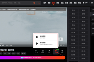 电影先生魔改版播放页面的线路切换设置